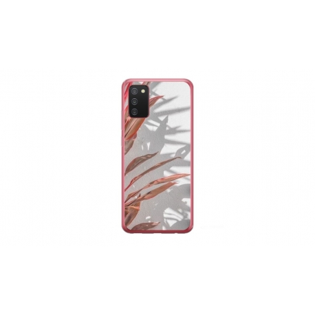 Husa personalizata tip carcasa HQPrint pentru Samsung Galaxy A02S, model Leaf Design 4, multicolor, S1D1M0155