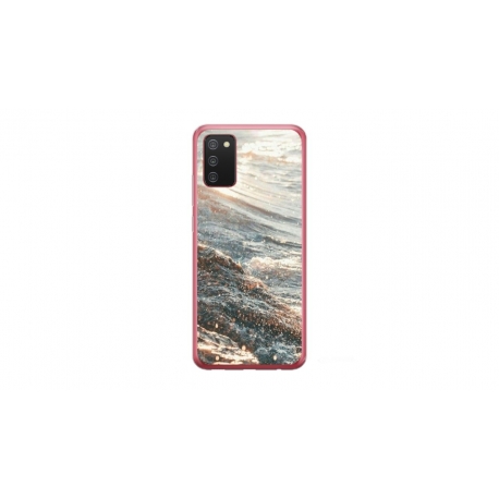 Husa personalizata tip carcasa HQPrint pentru Samsung Galaxy A02S, model Ocean Water 1 , multicolor, S1D1M0200
