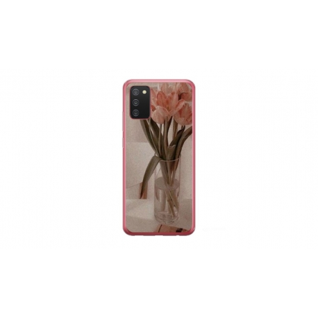 Husa personalizata tip carcasa HQPrint pentru Samsung Galaxy A02S, model Flowers 14, multicolor, S1D1M0208