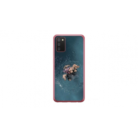 Husa personalizata tip carcasa HQPrint pentru Samsung Galaxy A02S, model Flowers 15, multicolor, S1D1M0215