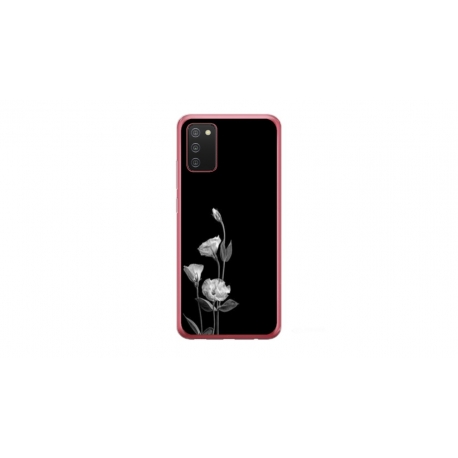 Husa personalizata tip carcasa HQPrint pentru Samsung Galaxy A02S, model Abstract Flowers, multicolor, S1D1M0216