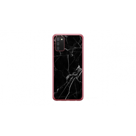 Husa personalizata tip carcasa HQPrint pentru Samsung Galaxy A02S, model Black Marble, multicolor, S1D1M0229