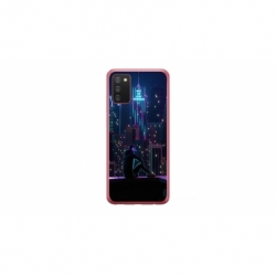 Husa personalizata tip carcasa HQPrint pentru Samsung Galaxy A02S, model Neon City, multicolor, S1D1M0260