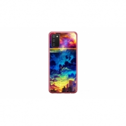 Husa personalizata tip carcasa HQPrint pentru Samsung Galaxy A02S, model Abstract City, multicolor, S1D1M0263