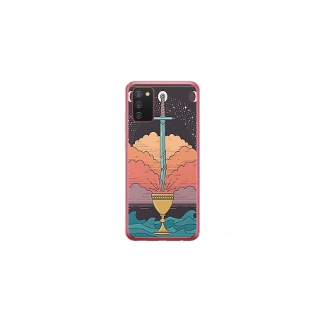 Husa personalizata tip carcasa HQPrint pentru Samsung Galaxy A02S, model Tarrot, multicolor, S1D1M0267