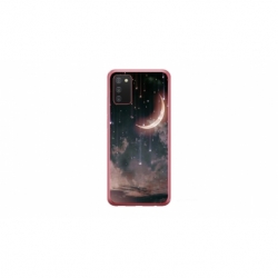 Husa personalizata tip carcasa HQPrint pentru Samsung Galaxy A02S, model Falling Stars, multicolor, S1D1M0269