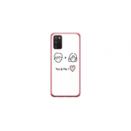 Husa personalizata tip carcasa HQPrint pentru Samsung Galaxy A02S, model You and Me, multicolor, S1D1M0274