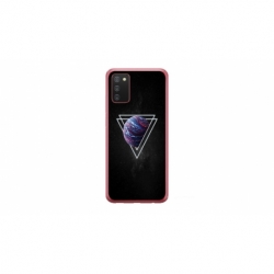 Husa personalizata tip carcasa HQPrint pentru Samsung Galaxy A02S, model Triangle Planet, multicolor, S1D1M0278