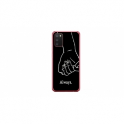 Husa personalizata tip carcasa HQPrint pentru Samsung Galaxy A02S, model Always and Forever 1, multicolor, S1D1M0279
