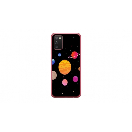Husa personalizata tip carcasa HQPrint pentru Samsung Galaxy A02S, model Colorful Galaxy, multicolor, S1D1M0283
