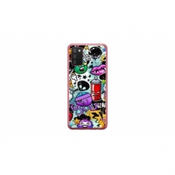 Husa personalizata tip carcasa HQPrint pentru Samsung Galaxy A02S, model Grafitti, multicolor, S1D1M0289
