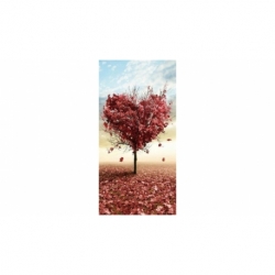 Husa personalizata tip carcasa HQPrint pentru Samsung Galaxy A02S, model Heart Tree, multicolor, S1D1M0293