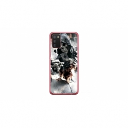 Husa personalizata tip carcasa HQPrint pentru Samsung Galaxy A02S, model Skeleton Cards, multicolor, S1D1M0301