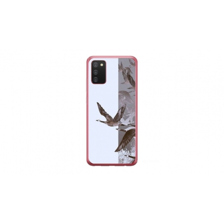 Husa personalizata tip carcasa HQPrint pentru Samsung Galaxy A02S, model Birds, multicolor, S1D1M0314