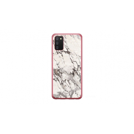 Husa personalizata tip carcasa HQPrint pentru Samsung Galaxy A02S, model White Marble, multicolor, S1D1M0325