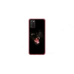 Husa personalizata tip carcasa HQPrint pentru Samsung Galaxy A03S, model Black Cat 2, multicolor, S1D1M0016