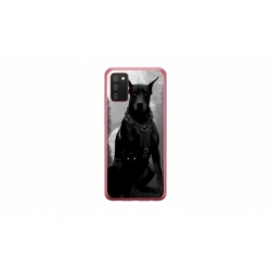 Husa personalizata tip carcasa HQPrint pentru Samsung Galaxy A03S, model Doberman, multicolor, S1D1M0018