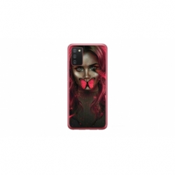 Husa personalizata tip carcasa HQPrint pentru Samsung Galaxy A02S, model Butterfly Mouth 2, multicolor, S1D1M0352