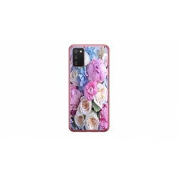 Husa personalizata tip carcasa HQPrint pentru Samsung Galaxy A03S, model Flowers 1, multicolor, S1D1M0026