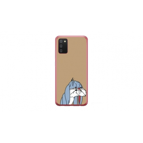 Husa personalizata tip carcasa HQPrint pentru Samsung Galaxy A03S, model Tired Bunny, multicolor, S1D1M0027