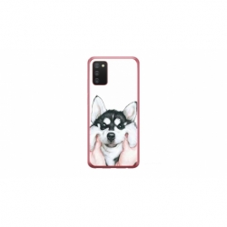 Husa personalizata tip carcasa HQPrint pentru Samsung Galaxy A03S, model Fluffy Dog, multicolor, S1D1M0033