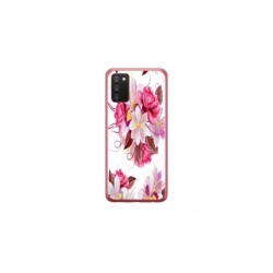 Husa personalizata tip carcasa HQPrint pentru Samsung Galaxy A03S, model Flowers 4, multicolor, S1D1M0040