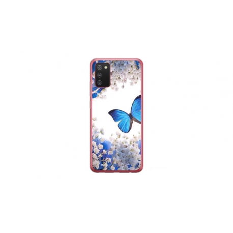 Husa personalizata tip carcasa HQPrint pentru Samsung Galaxy A03S, model Butterfly 4, multicolor, S1D1M0041