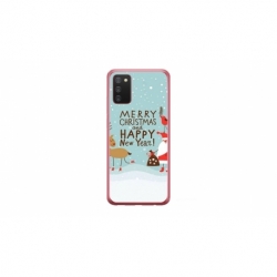Husa personalizata tip carcasa HQPrint pentru Samsung Galaxy A03S, model Happy Christmas and New Year, multicolor, S1D1M0047
