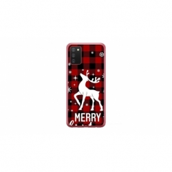 Husa personalizata tip carcasa HQPrint pentru Samsung Galaxy A03S, model Merry Christmas Reindeer 2, multicolor, S1D1M0050