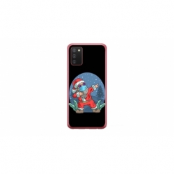 Husa personalizata tip carcasa HQPrint pentru Samsung Galaxy A03S, model Covid Santa, multicolor, S1D1M0055