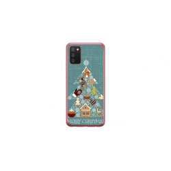 Husa personalizata tip carcasa HQPrint pentru Samsung Galaxy A03S, model Merry Christmas 1, multicolor, S1D1M0056