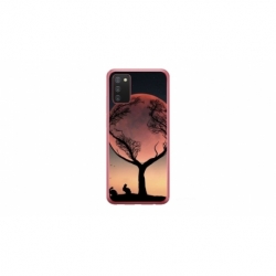 Husa personalizata tip carcasa HQPrint pentru Samsung Galaxy A03S, model Moon Tree, multicolor, S1D1M0068