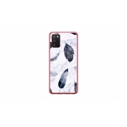 Husa personalizata tip carcasa HQPrint pentru Samsung Galaxy A03S, model Leaf Design 2, multicolor, S1D1M0071