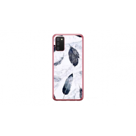 Husa personalizata tip carcasa HQPrint pentru Samsung Galaxy A03S, model Leaf Design 2, multicolor, S1D1M0071