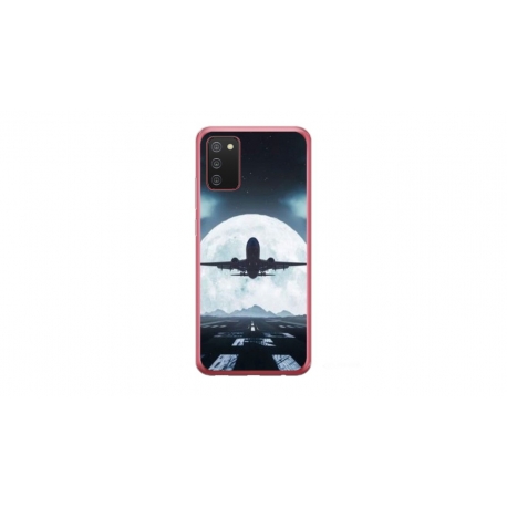 Husa personalizata tip carcasa HQPrint pentru Samsung Galaxy A03S, model Moon Landing, multicolor, S1D1M0077