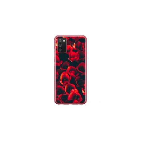 Husa personalizata tip carcasa HQPrint pentru Samsung Galaxy A02S, model Flowers 24, multicolor, S1D1M0386