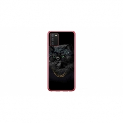 Husa personalizata tip carcasa HQPrint pentru Samsung Galaxy A03S, model Black Cat 4, multicolor, S1D1M0097