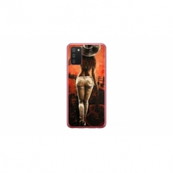 Husa personalizata tip carcasa HQPrint pentru Samsung Galaxy A03S, model Sexy Lady, multicolor, S1D1M0113
