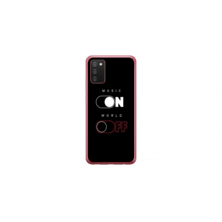 Husa personalizata tip carcasa HQPrint pentru Samsung Galaxy A03S, model Phone On World Off, multicolor, S1D1M0131