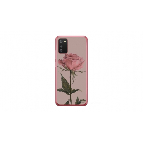 Husa personalizata tip carcasa HQPrint pentru Samsung Galaxy A03S, model Flowers 8, multicolor, S1D1M0141