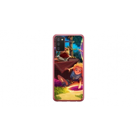 Husa personalizata tip carcasa HQPrint pentru Samsung Galaxy A03S, model Tangled, multicolor, S1D1M0150