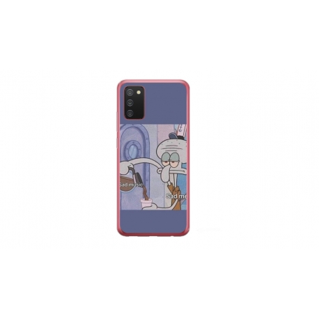 Husa personalizata tip carcasa HQPrint pentru Samsung Galaxy A03S, model Squidward 1, multicolor, S1D1M0161