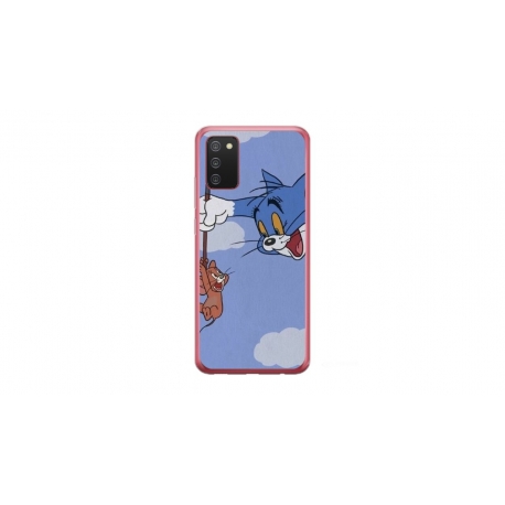 Husa personalizata tip carcasa HQPrint pentru Samsung Galaxy A03S, model Tom and Jerry 1, multicolor, S1D1M0203