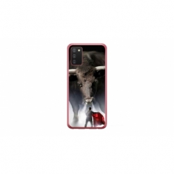 Husa personalizata tip carcasa HQPrint pentru Samsung Galaxy A03S, model Bull, multicolor, S1D1M0205