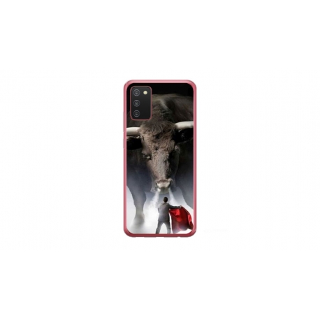 Husa personalizata tip carcasa HQPrint pentru Samsung Galaxy A03S, model Bull, multicolor, S1D1M0205