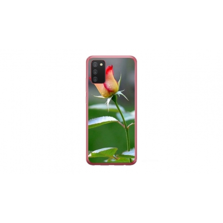 Husa personalizata tip carcasa HQPrint pentru Samsung Galaxy A03S, model Flowers 13, multicolor, S1D1M0206