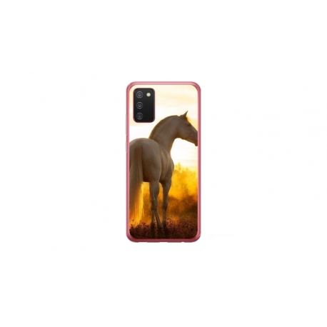 Husa personalizata tip carcasa HQPrint pentru Samsung Galaxy A03S, model Horse 2, multicolor, S1D1M0218
