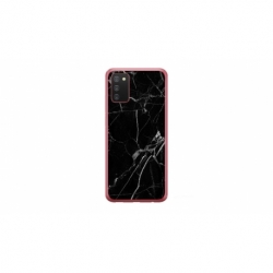 Husa personalizata tip carcasa HQPrint pentru Samsung Galaxy A03S, model Black Marble, multicolor, S1D1M0229