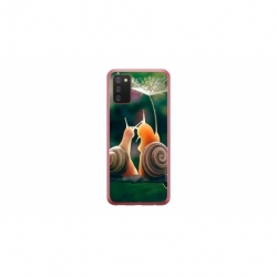 Husa personalizata tip carcasa HQPrint pentru Samsung Galaxy A03S, model Snail, multicolor, S1D1M0231