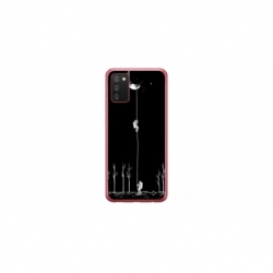 Husa personalizata tip carcasa HQPrint pentru Samsung Galaxy A03S, model Climbing to the Moon, multicolor, S1D1M0233